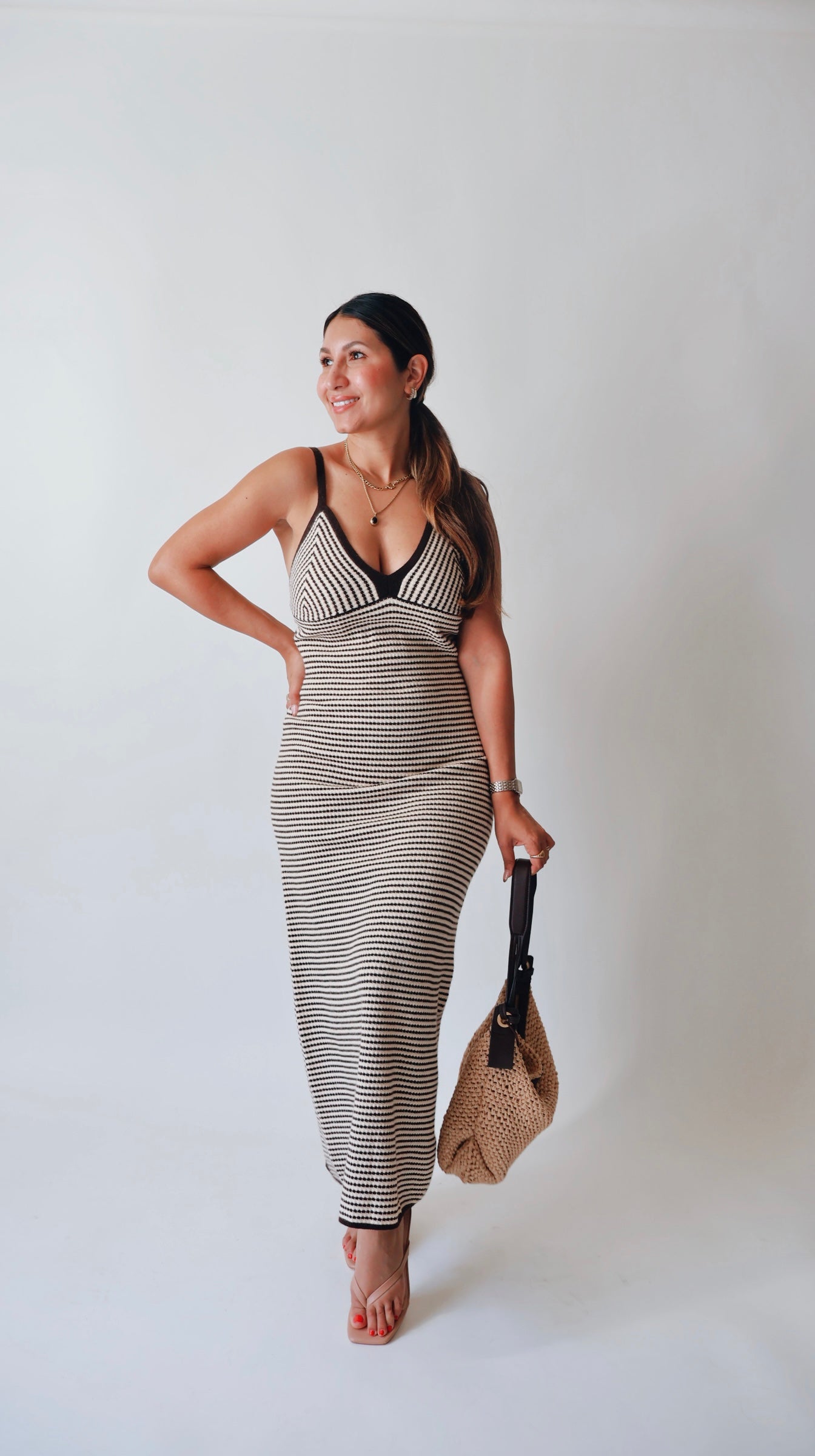 Chocolate Knit Maxi Dress