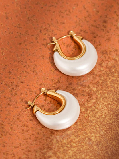 Roselle Teardrop Hoop Earrings