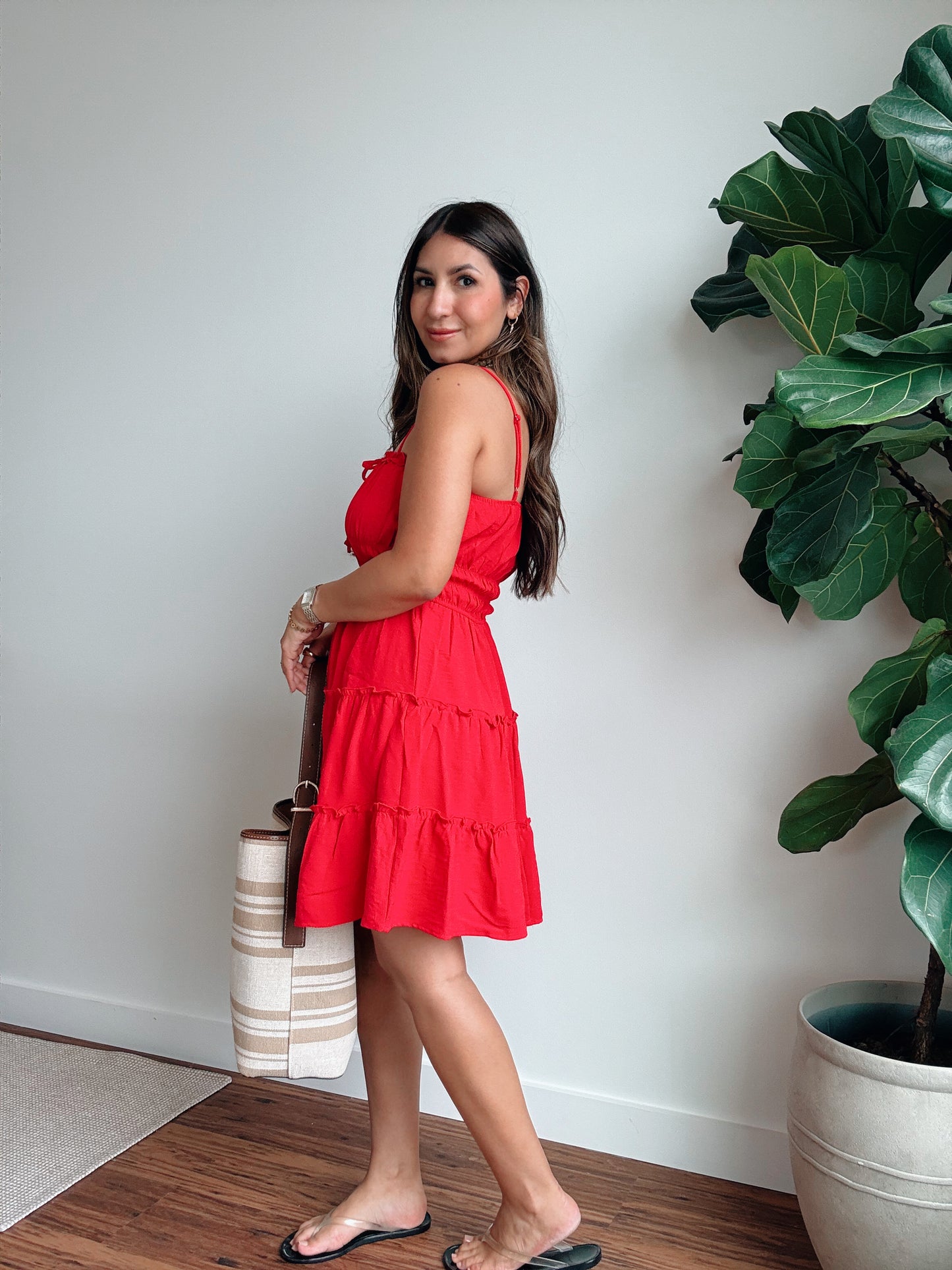 Tomato Red Mini Dress