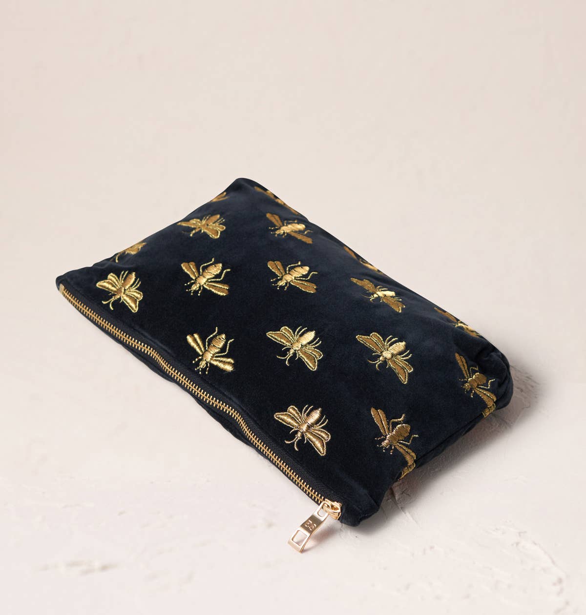 Honey Bee Everyday Pouch: Velvet / Charcoal