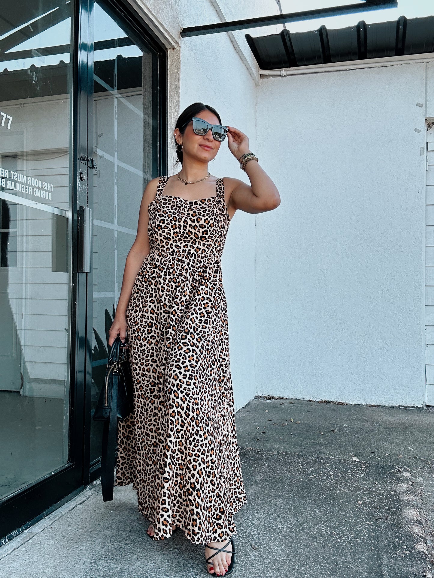 Purrfect Leopard Maxi Dress