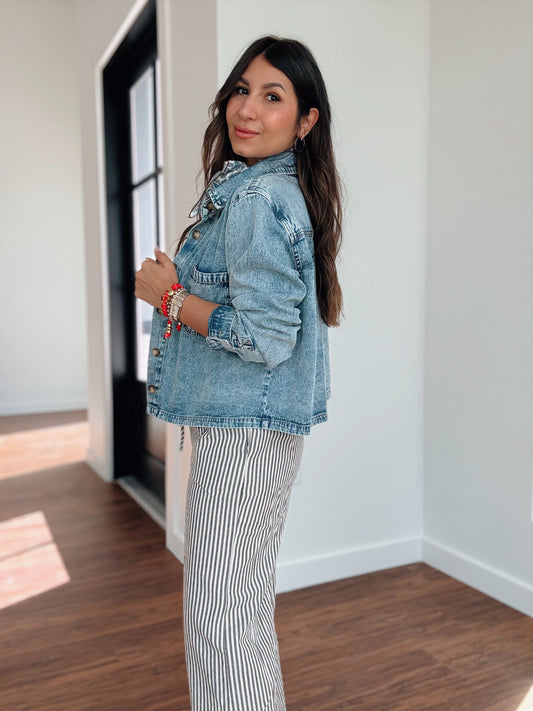 Charlotte Boxy Denim Shirt