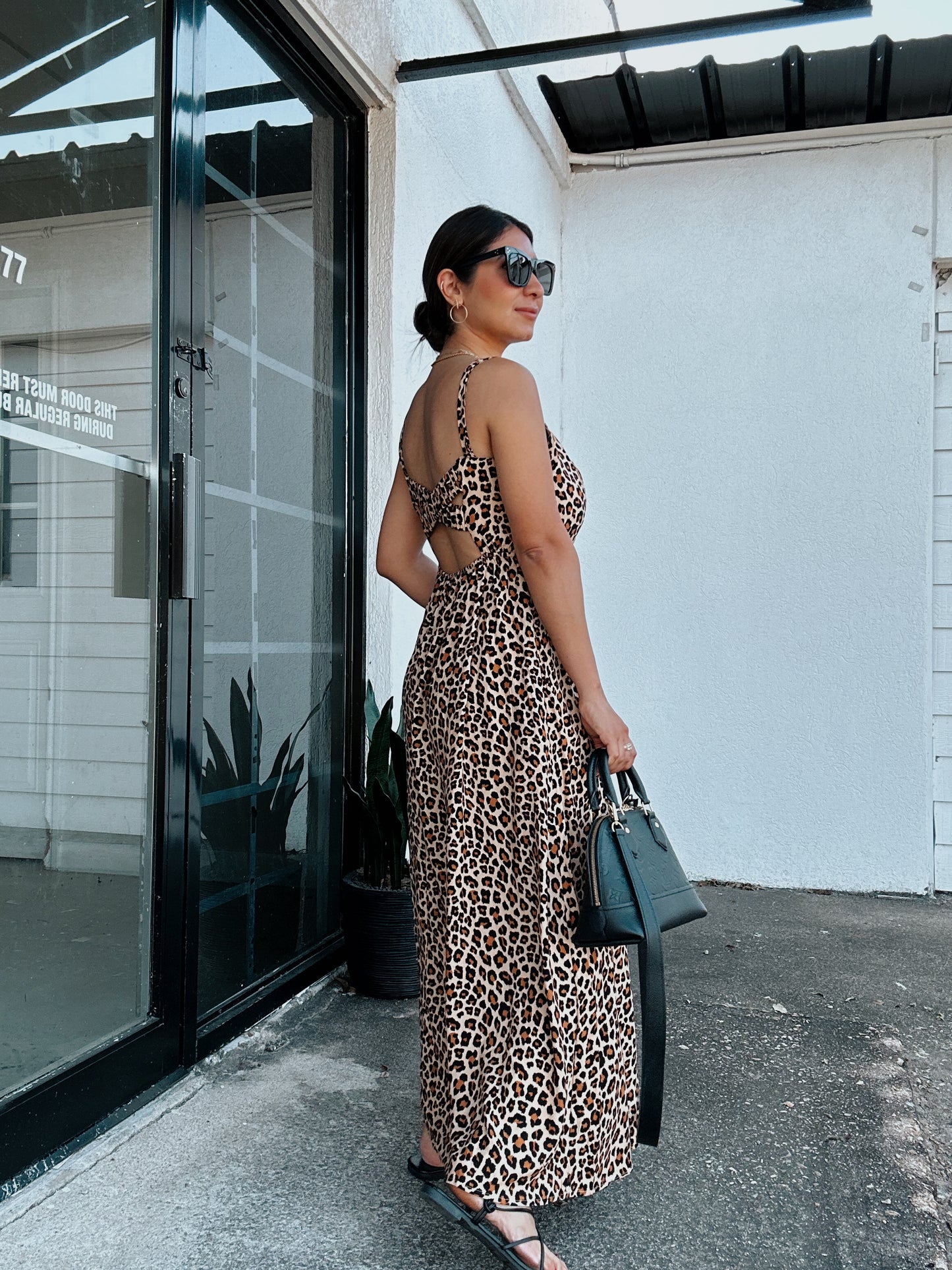 Purrfect Leopard Maxi Dress