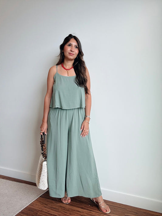 Sage Summer Jumpsuit