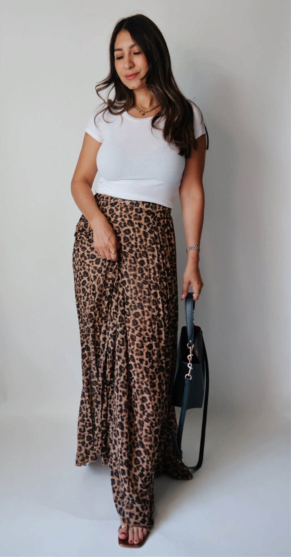 Lola Leopard Print Maxi Skirt