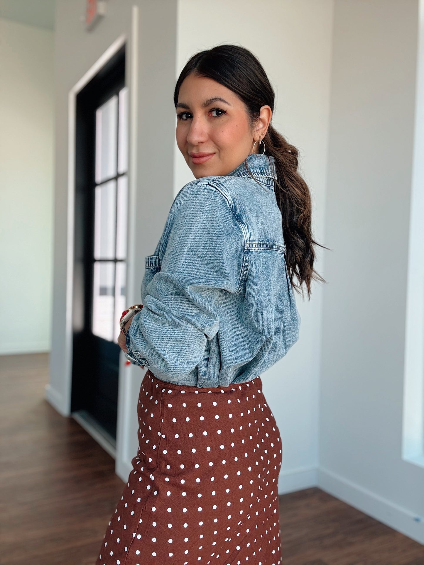 Charlotte Boxy Denim Shirt