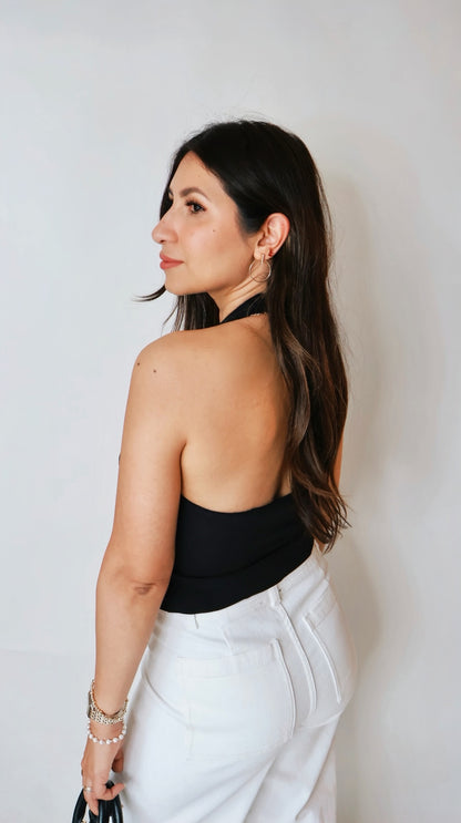 NYC Black Halter Vest