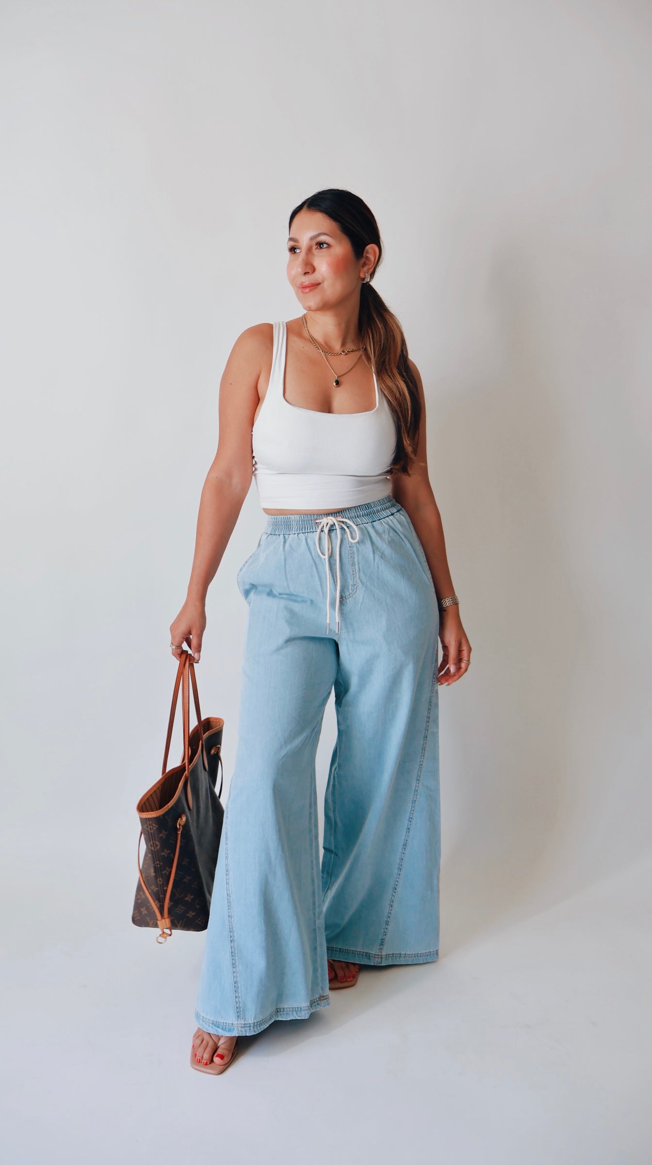 Soft Denim Wide Leg