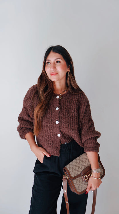 Fluffy Coco Cardigan Sweater