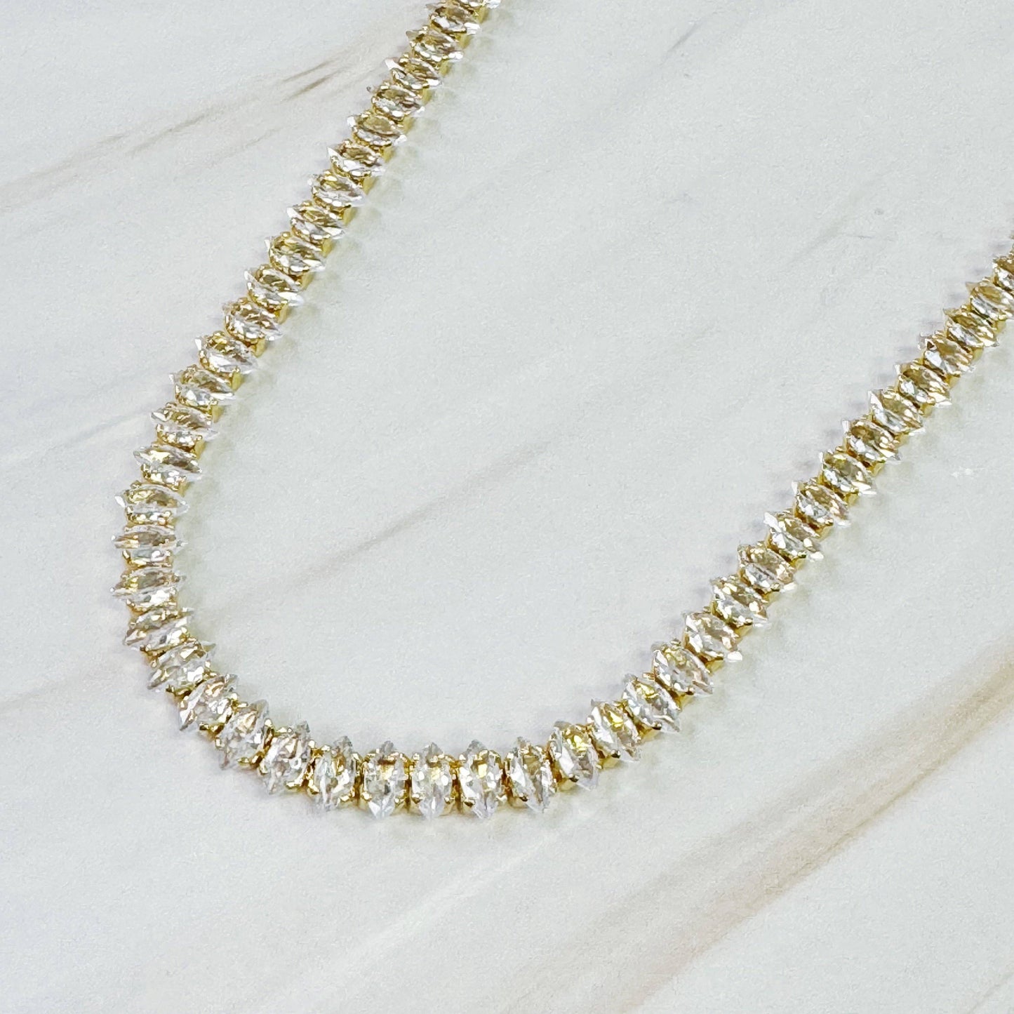 Marquise Tennis Necklace