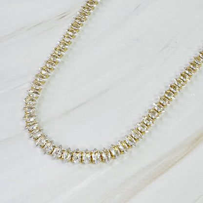 Marquise Tennis Necklace