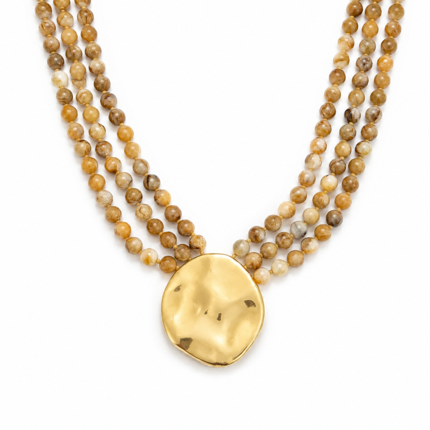 Draped Brown Necklace