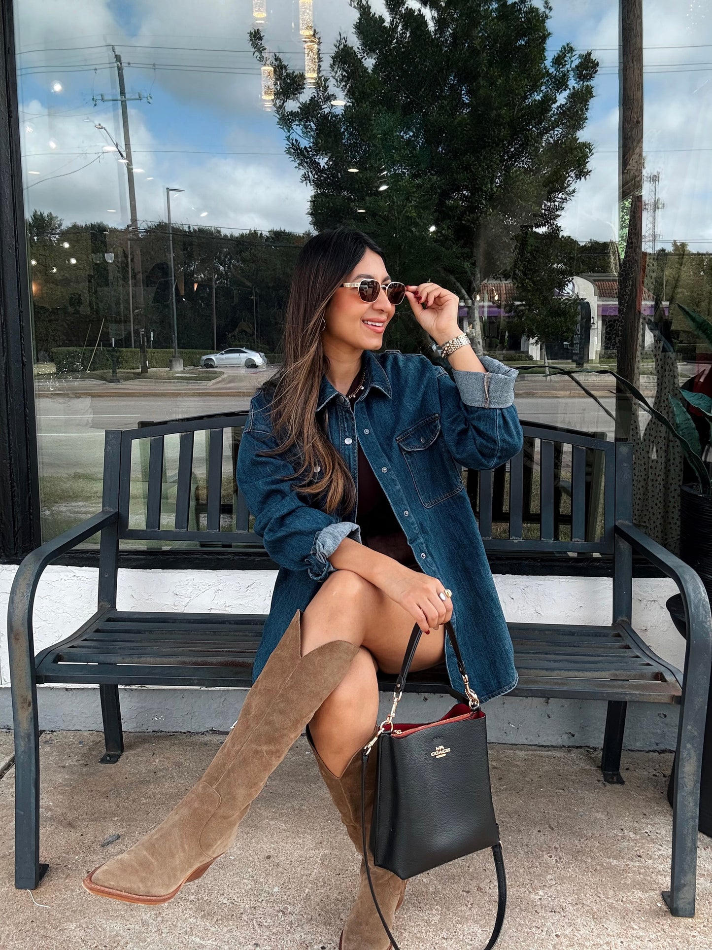 Willow Dark Denim Shacket