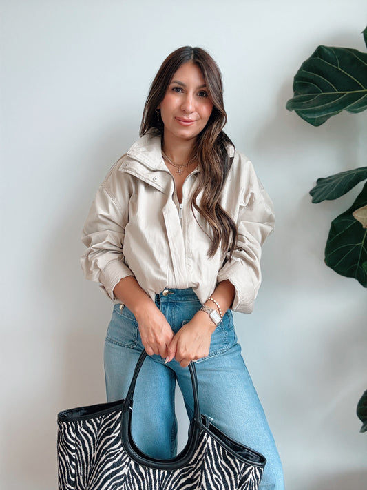 Khaki Bomber Jacket