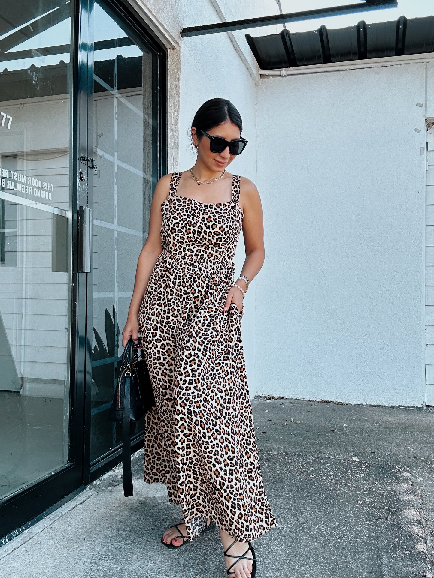 Purrfect Leopard Maxi Dress