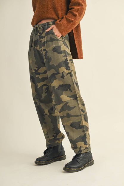 Camo Wide Leg Pants