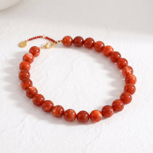 Chunky Red Necklace