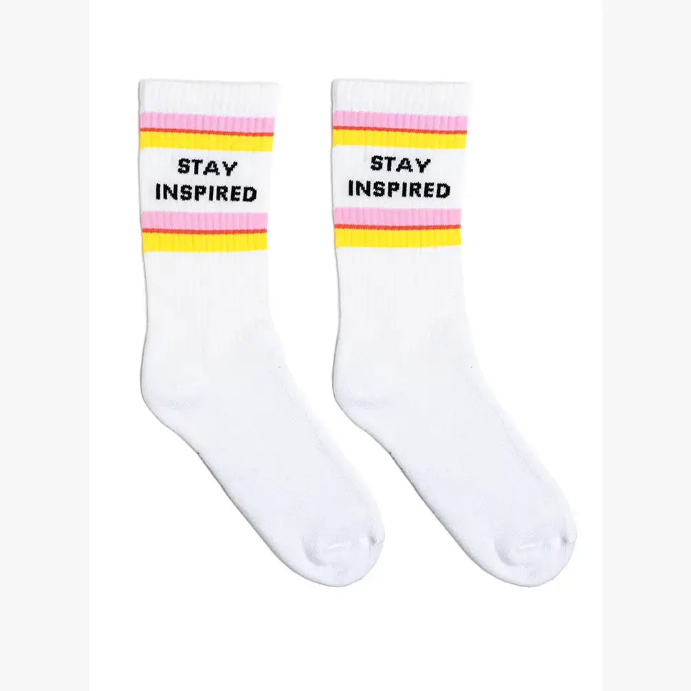 "Stay Inspired" Socks