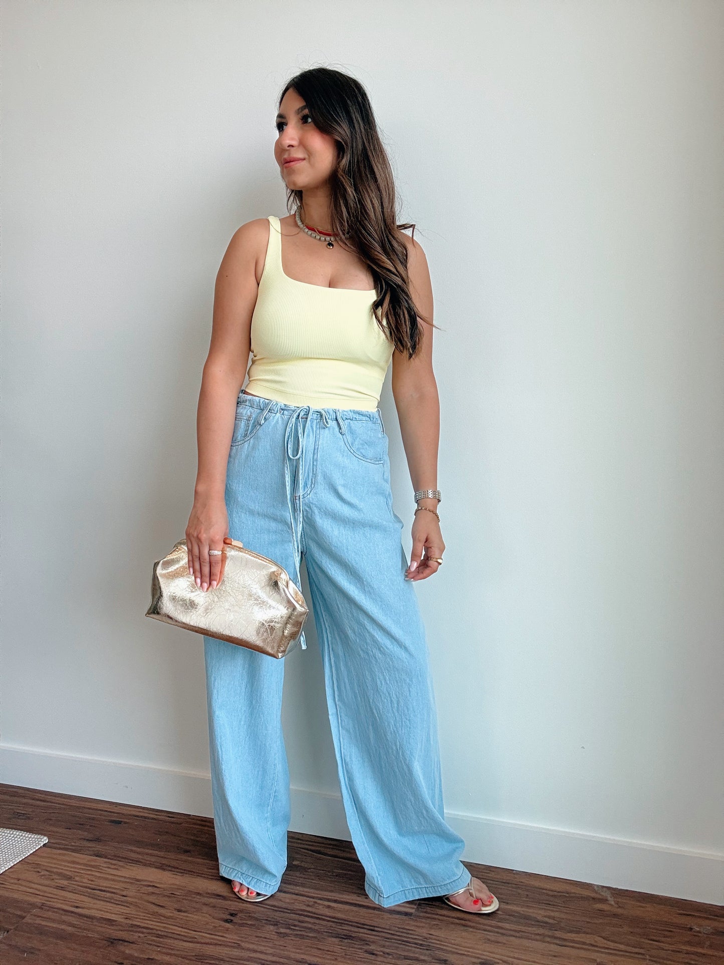 Lemon Ribbed Tank