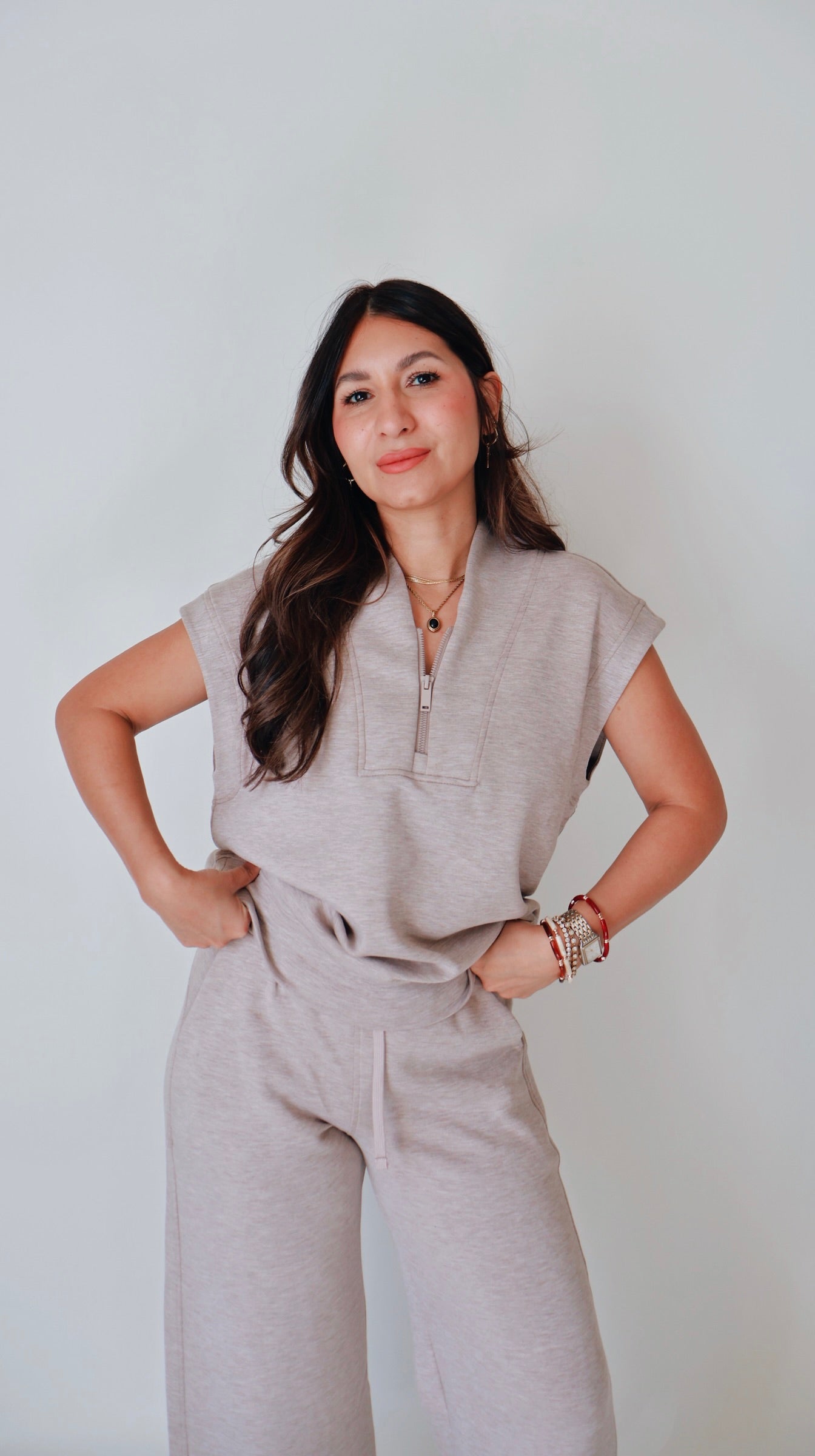 Lux Mocha Leasure Top