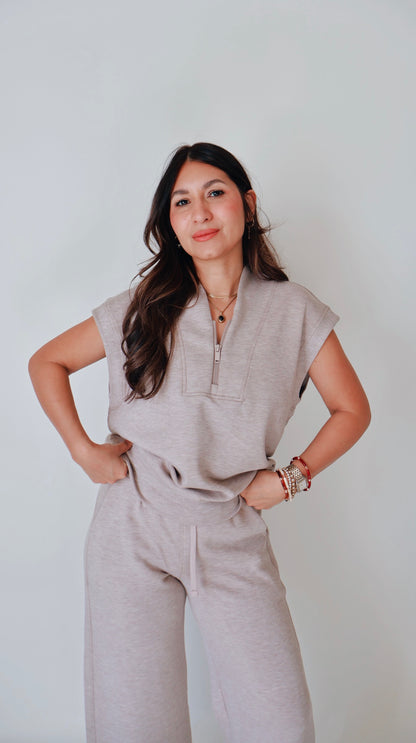 Lux Mocha Leasure Top