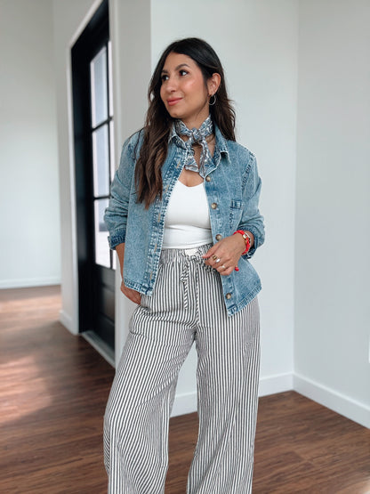 Charlotte Boxy Denim Shirt