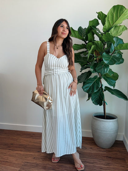 Pistachio Striped Dress