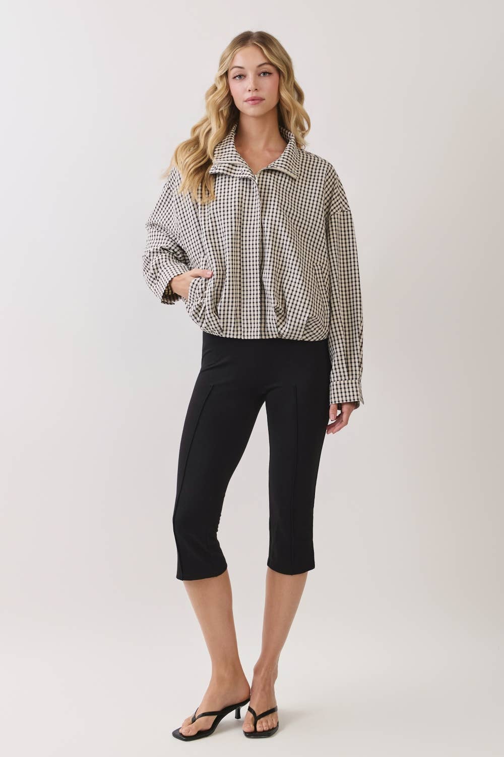 Plaid Cropped Jacket