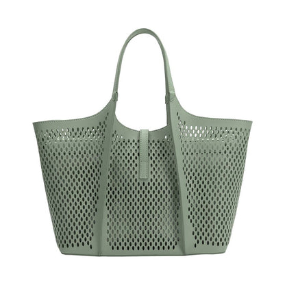 Malia Sage Vegan Leather Tote Bag