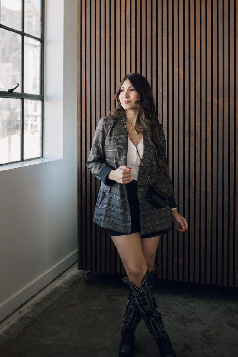 Jules Plaid Blazer