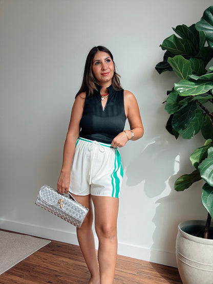 On The Green Striped Shorts