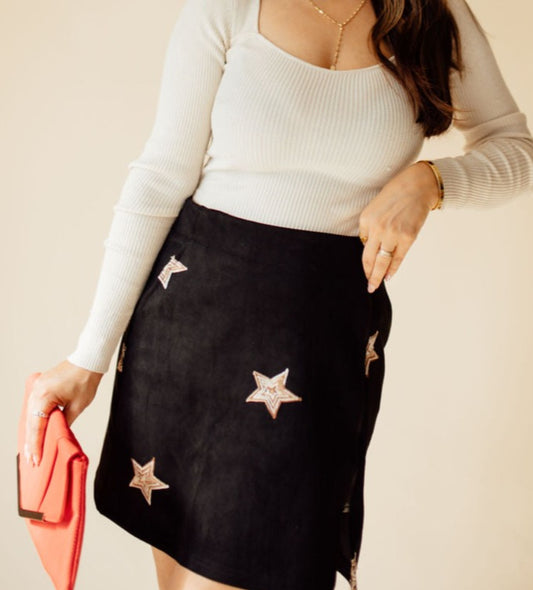 Starlight Suede Skirt