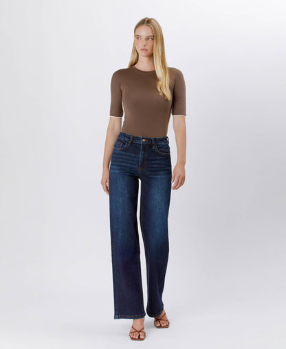 Dark Wash Wide Leg Jeans