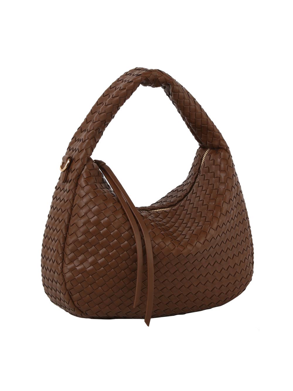 Chocolate Brown Woven Hobo Shoulder bag