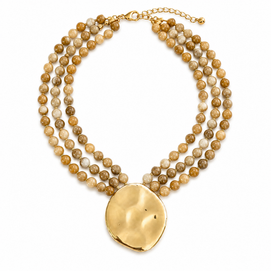 Draped Brown Necklace