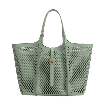 Malia Sage Vegan Leather Tote Bag
