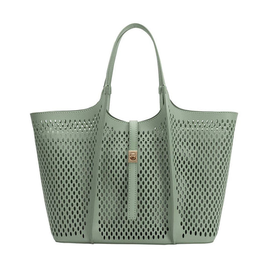 Malia Sage Vegan Leather Tote Bag