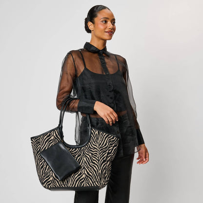 Delilah - Zebra Tote