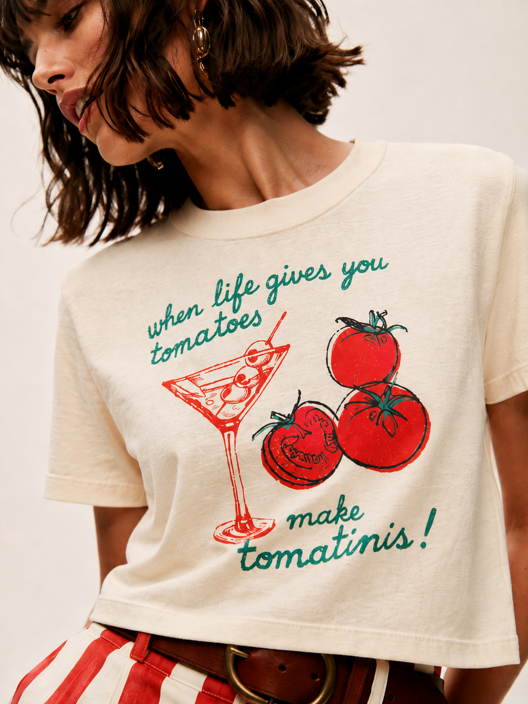 Tomatinis Cropped T-Shirt