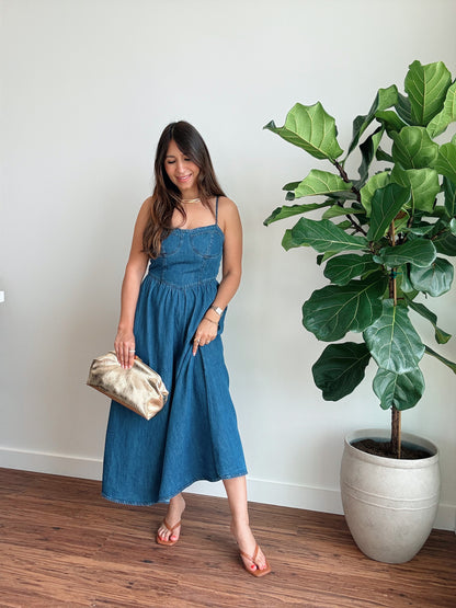 Denim Bustier Dress