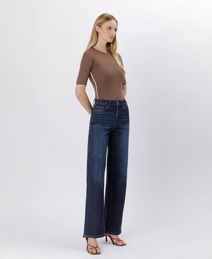 Dark Wash Wide Leg Jeans