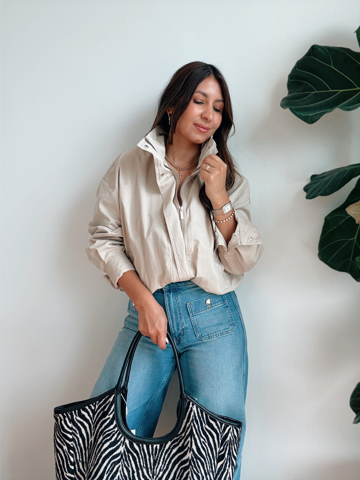 Khaki Bomber Jacket
