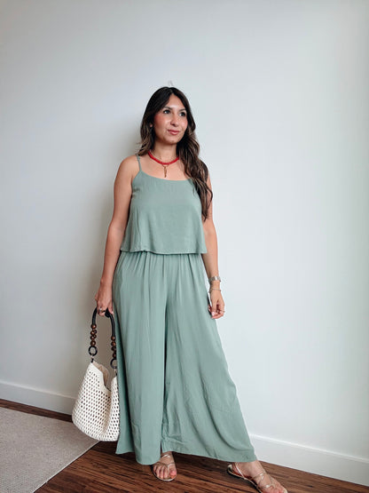 Sage Summer Jumpsuit