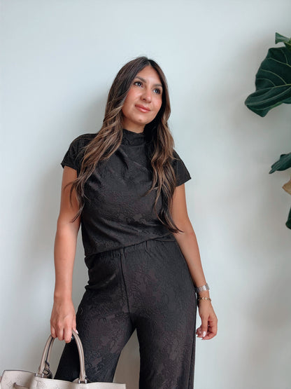 Chocolate Embossed Top