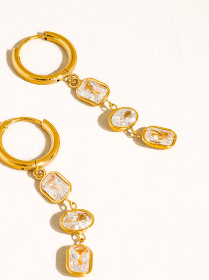 Sunniva Triple Drop Earrings