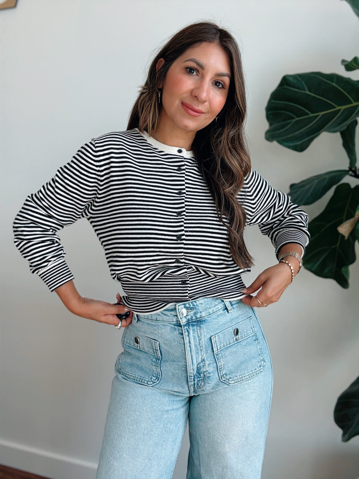 Striped Knit Long Sleeve