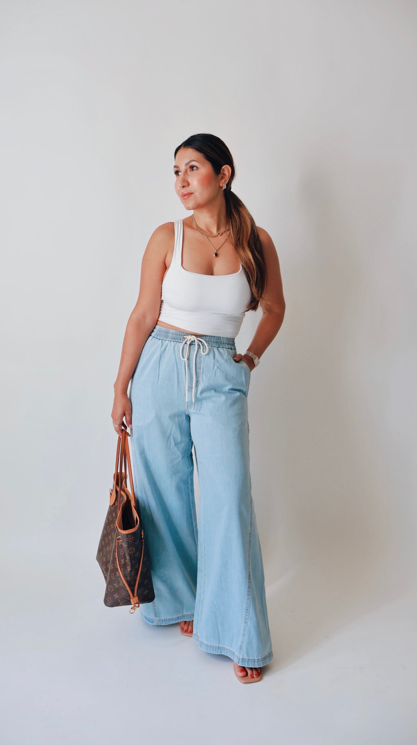 Soft Denim Wide Leg