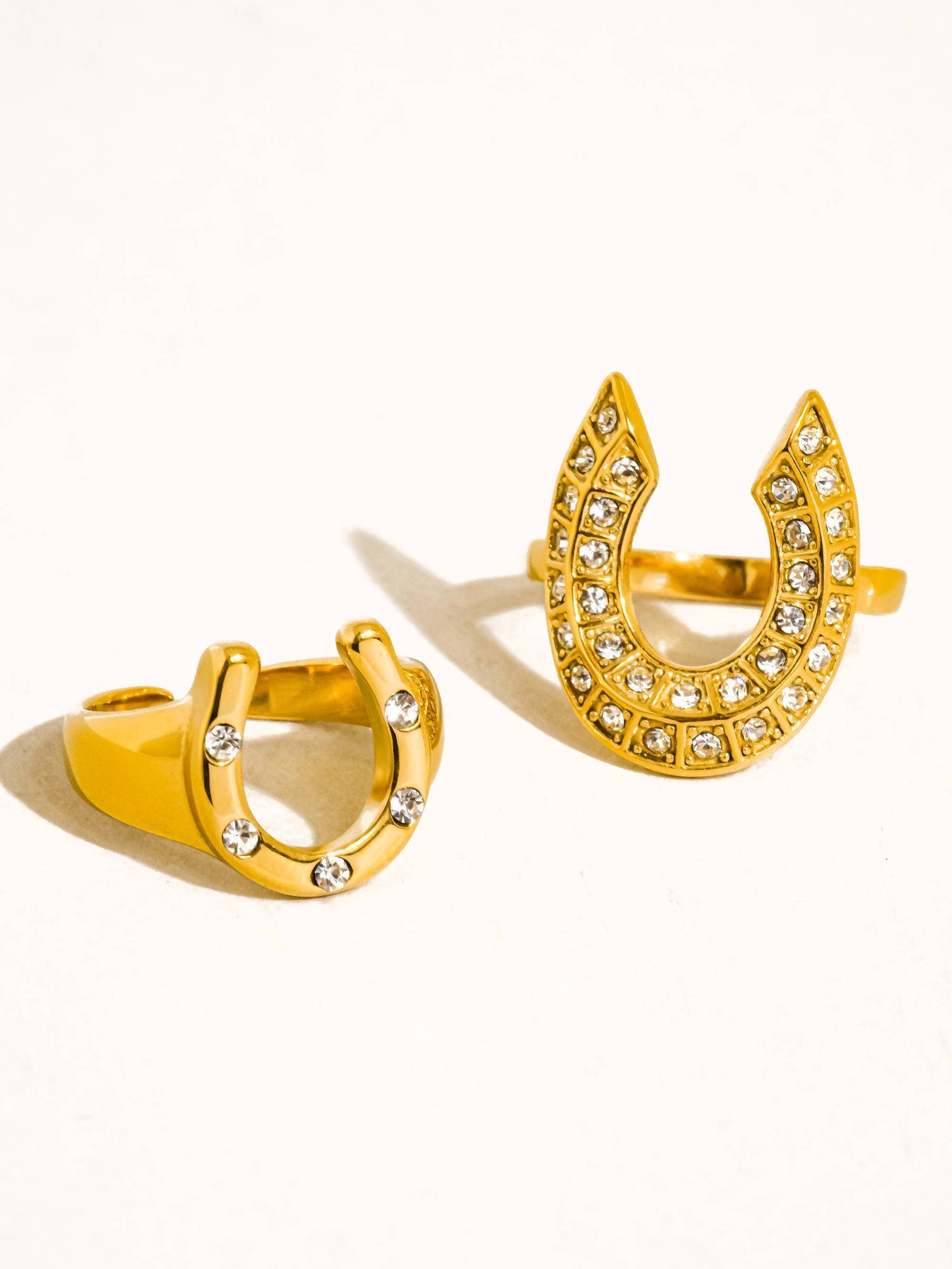 Stone Horseshoe Ring