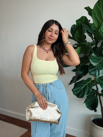 Lemon Ribbed Tank