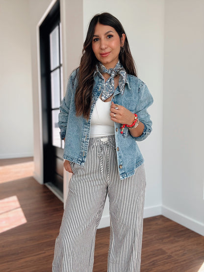 Charlotte Boxy Denim Shirt